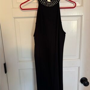 Elegant Black Halter Dress